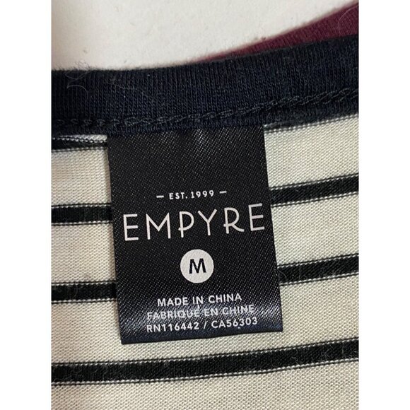 Empyre Vintage 2 Pc Crop Tops Gray and Striped Women’s Size Medium - Picture 12 of 12